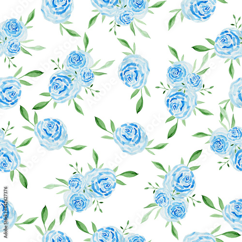 Seamless pattern with flowers and leaves. Hand-drawn . Floral pattern for wallpaper or fabric. Flowers and leaves. Texture background.