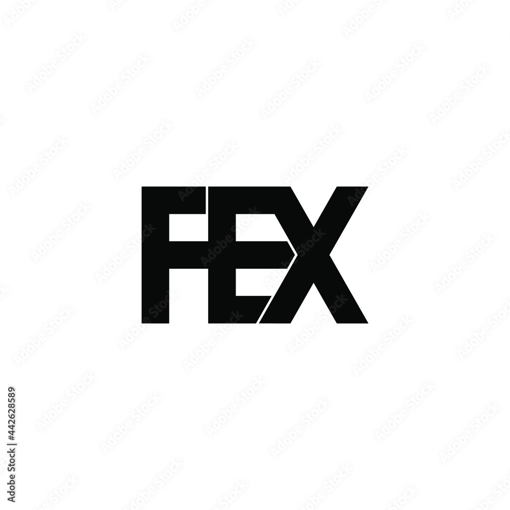 Obraz premium fex letter original monogram logo design