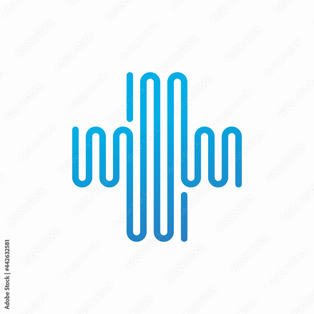 Digital pulse medical logo template design Digital pulse medical logo template design