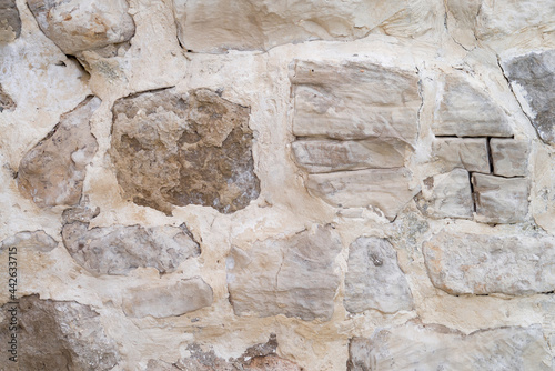 masonry of stone walls, texture