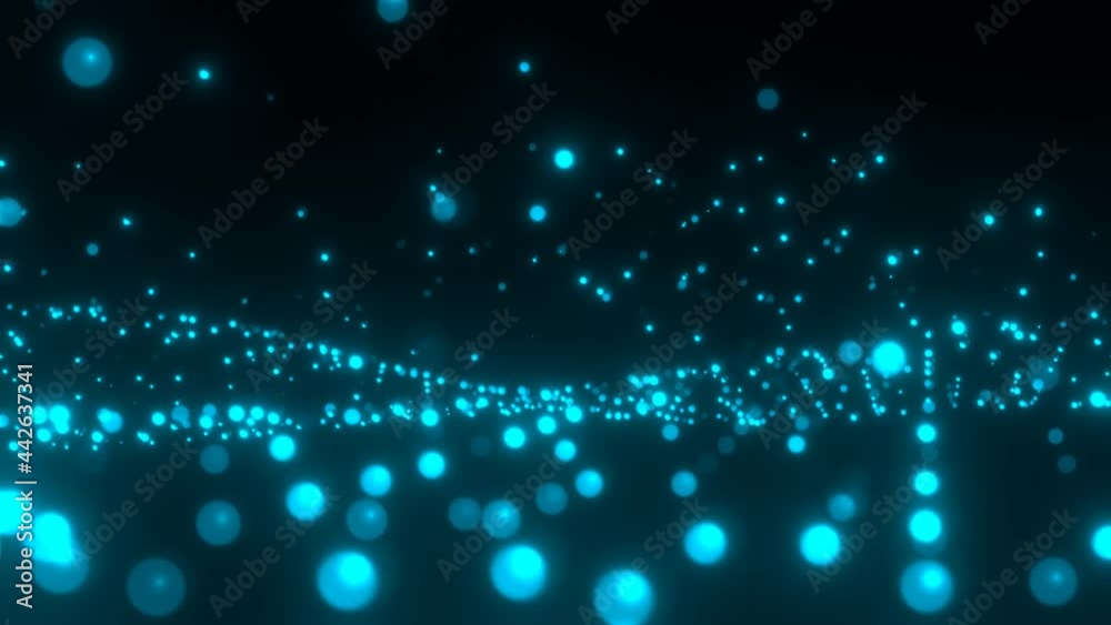 幻想的に輝く漂うパーティクル イルミネーション [ループ対応] [別Verあり]