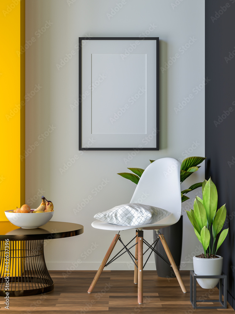 Living room decorated with chairs, Picture Frames and Small Plant Pots Living room decorated with chairs, Picture Frames and Small Plant Pots