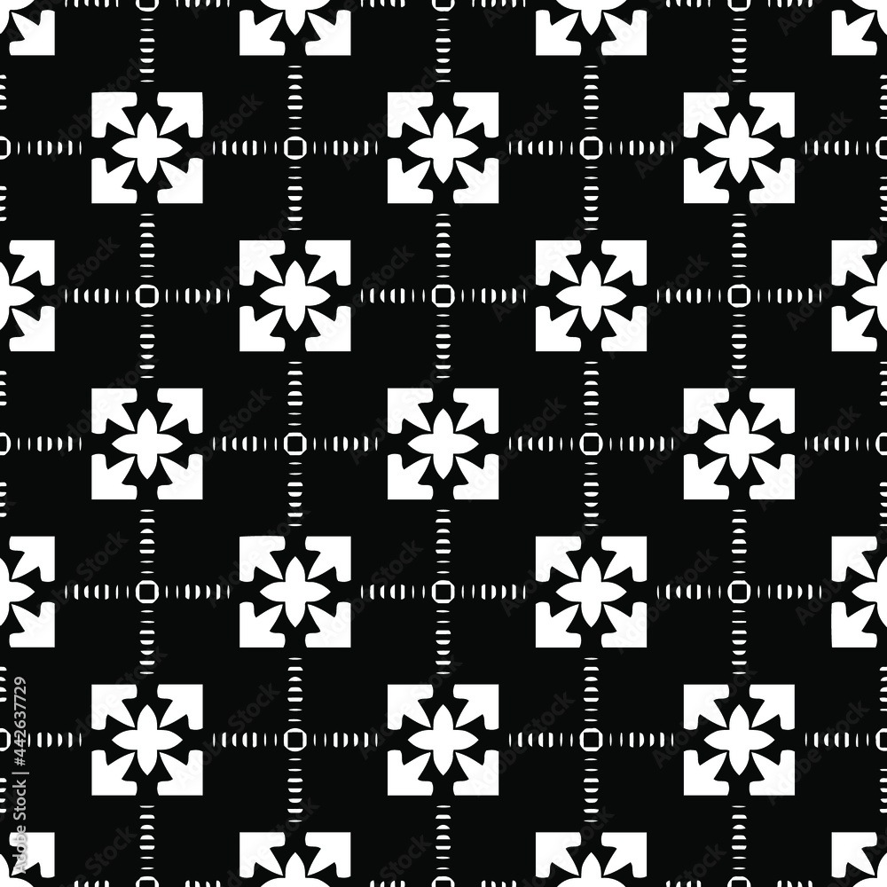 Obraz premium Seamless vector pattern in geometric ornamental style.