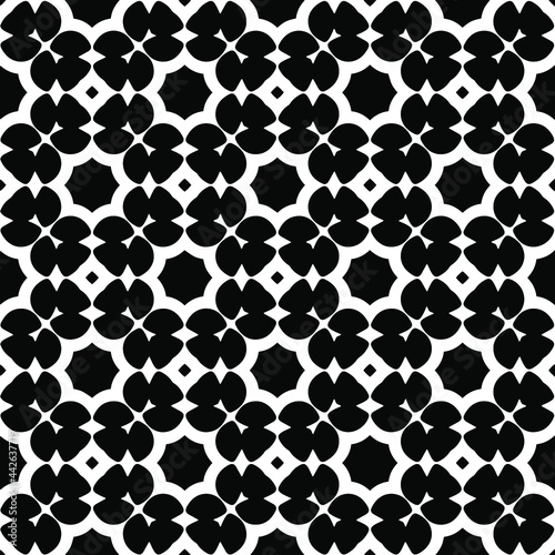  Seamless vector pattern in geometric ornamental style. 