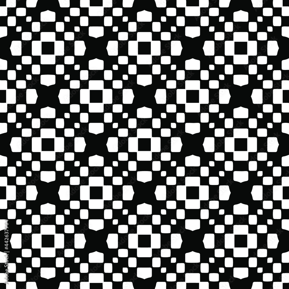 Fototapeta premium Seamless vector pattern in geometric ornamental style.