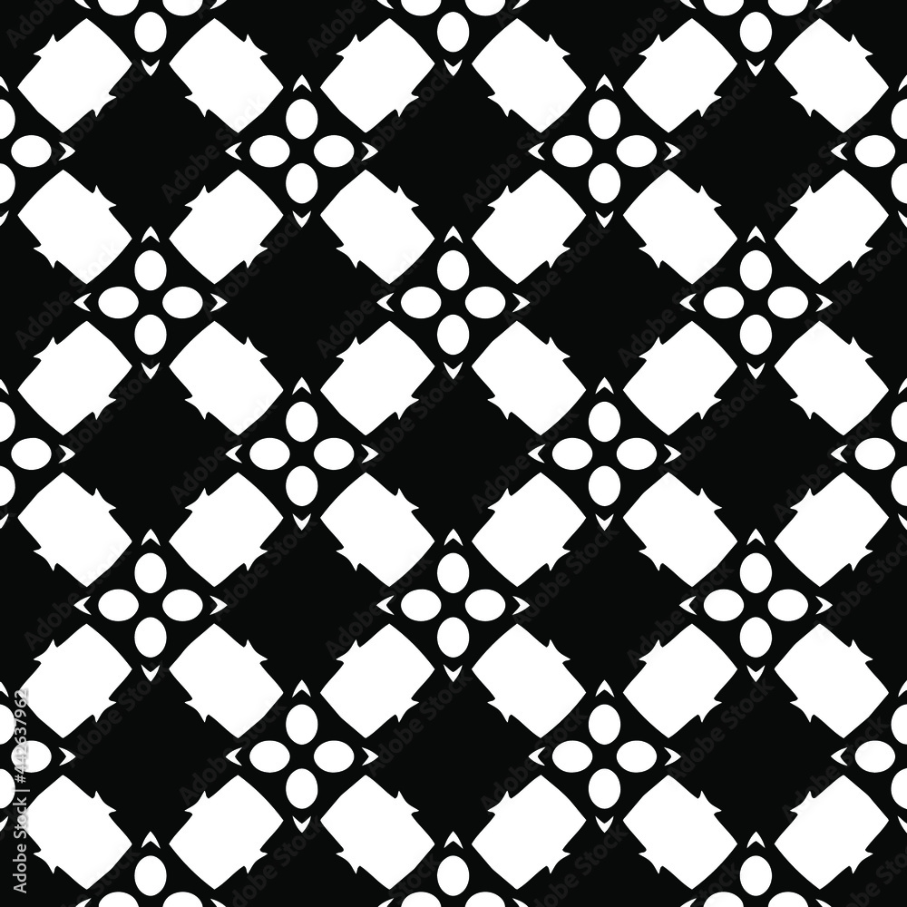 Fototapeta premium Seamless vector pattern in geometric ornamental style. 