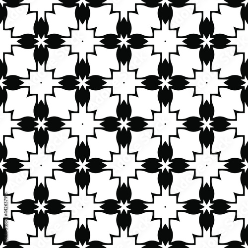  Seamless vector pattern in geometric ornamental style. 