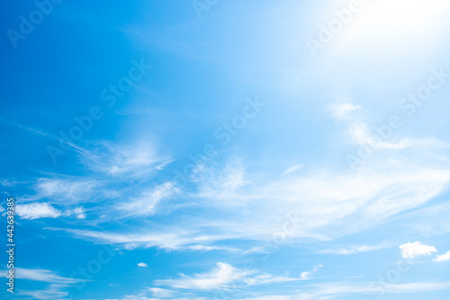 blue sky with clouds