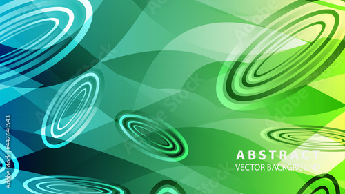 Abstract colorful oval background with gradient color - vector