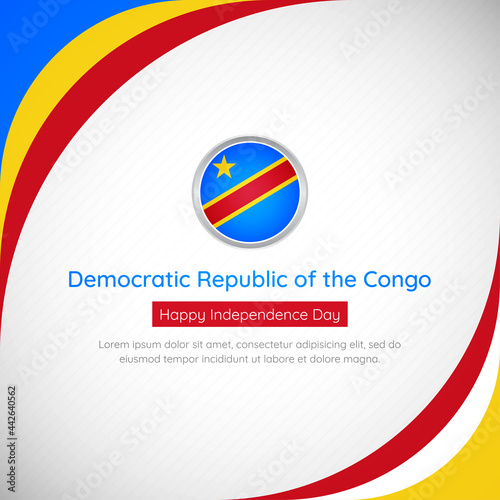 Free Download Creative happy independence day of Democratic Republic of the Congo. vector illustration - GFXLoad
