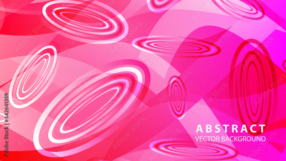 Obraz premium Abstract colorful oval background with gradient color - vector