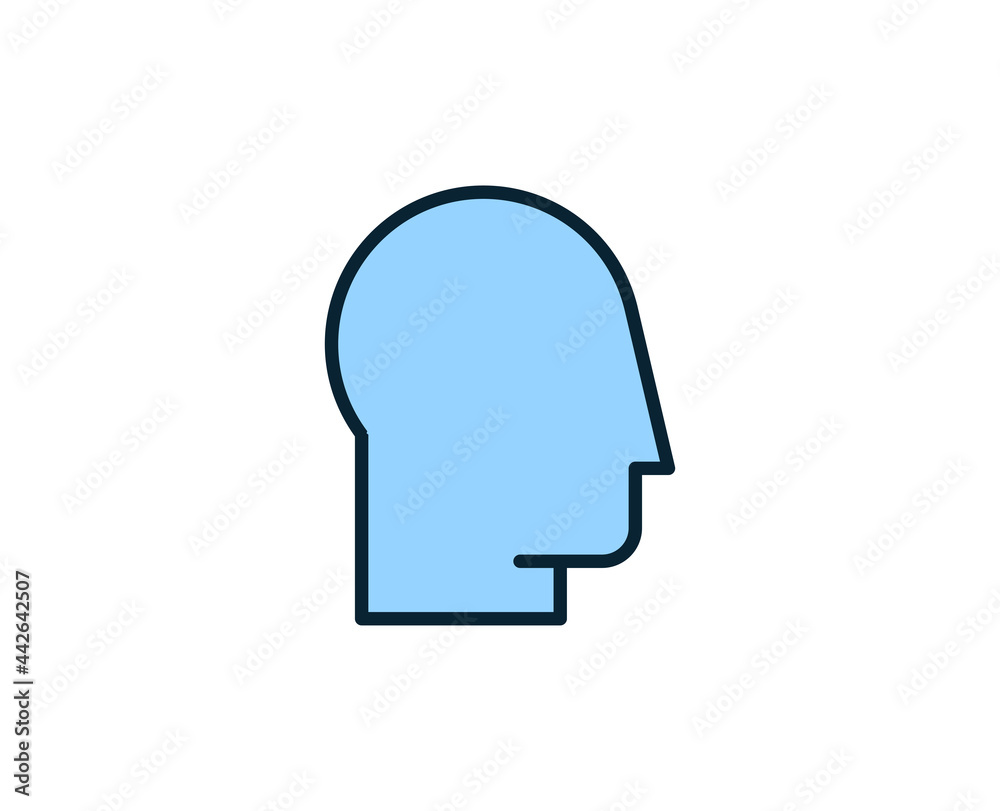 Head line icon. High quality outline symbol for web design or mobile app. Thin line sign for design logo. Color outline pictogram on white background Head line icon. High quality outline symbol for web design or mobile app. Thin line sign for design logo. Color outline pictogram on white background