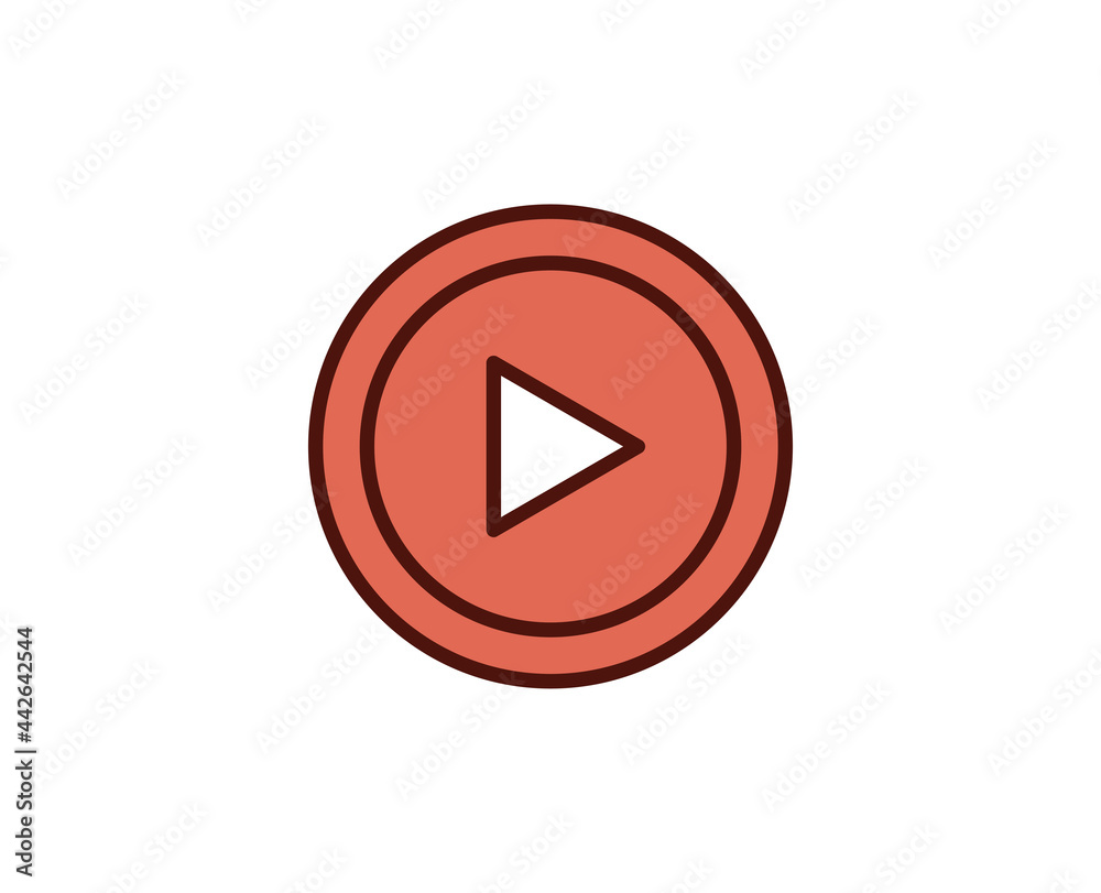 Play flat icon. Thin line signs for design logo, visit card, etc. Single high-quality outline symbol for web design or mobile app. Sign outline pictogram. Play flat icon. Thin line signs for design logo, visit card, etc. Single high-quality outline symbol for web design or mobile app. Sign outline pictogram.