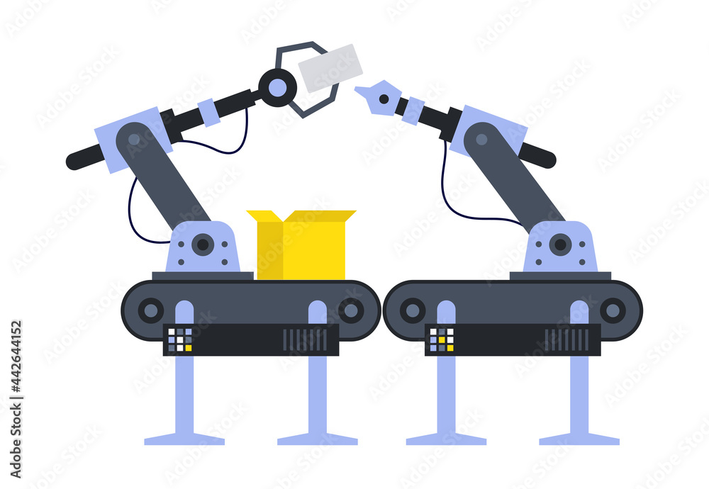 Fototapeta premium conveyor illustration