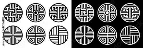 Korean traditional decorative pattern.