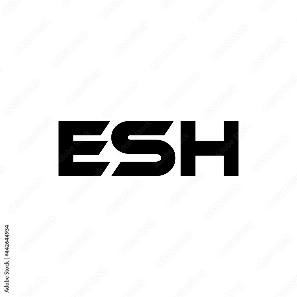 ESH letter logo design with white background in illustrator, vector logo modern alphabet font overlap style. calligraphy designs for logo, Poster, Invitation, etc. ESH letter logo design with white background in illustrator, vector logo modern alphabet font overlap style. calligraphy designs for logo, Poster, Invitation, etc.