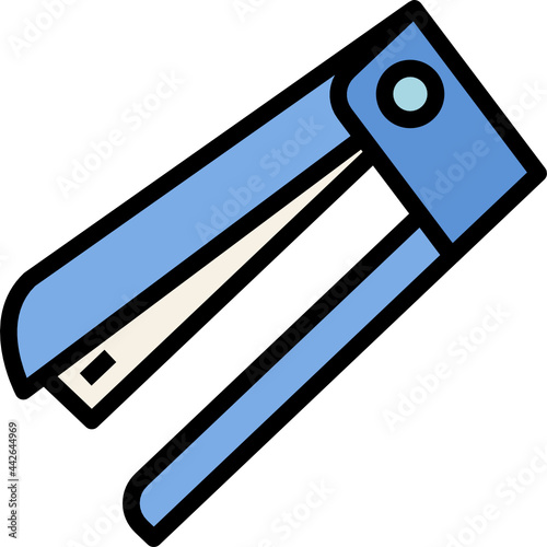 stapler color outline icon