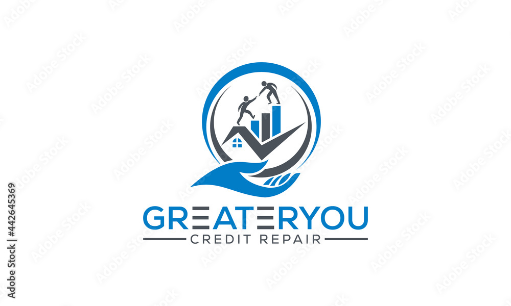 Hand and Data Finance Vector, Fundraising Financial And Accounting Logo Design Hand and Data Finance Vector, Fundraising Financial And Accounting Logo Design