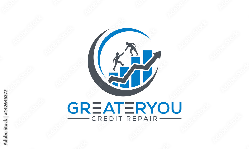 Hand and Data Finance Vector, Fundraising Financial And Accounting Logo Design Hand and Data Finance Vector, Fundraising Financial And Accounting Logo Design