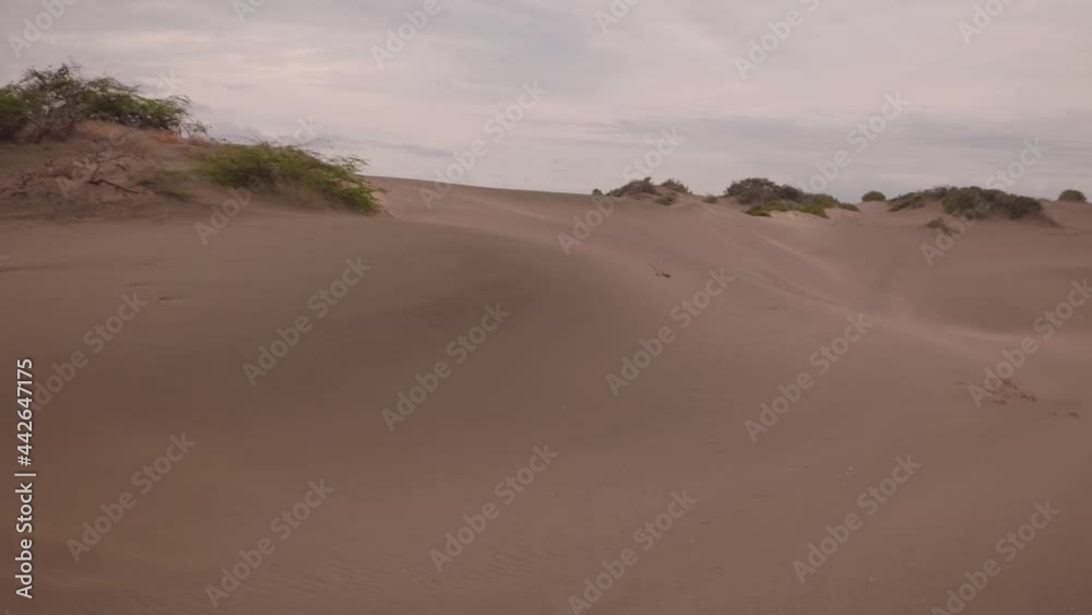 Cinematic Smooth Sand Dunes At Dunas De Bani, Dominican Republic, Aerial Cinematic Smooth Sand Dunes At Dunas De Bani, Dominican Republic, Aerial