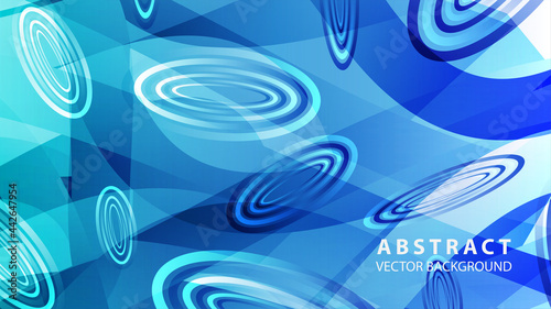 Abstract colorful oval background with gradient color - vector