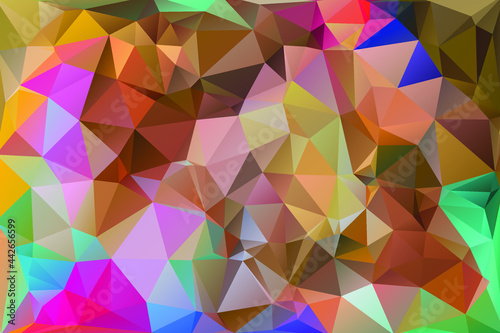 Triangular Polygon Pattern. Low Poly Background