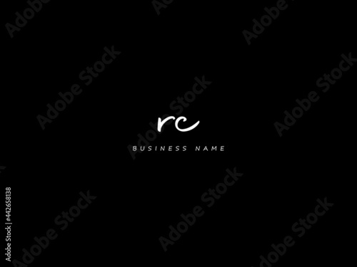 Letter RC Logo, signature rc logo icon vector for your business