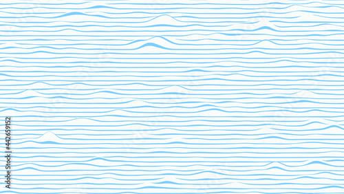 Abstract waves background. Striped surface with wavy distortion effect, vector illustration.