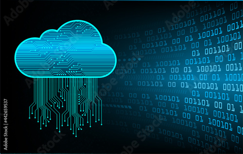 cloud computing circuit future technology concept background