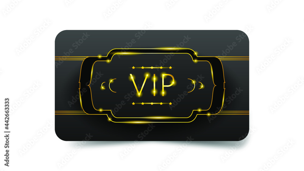 Abstract Dark Gold Vip Card Template Vector Design Style Premium Luxury Template Abstract Dark Gold Vip Card Template Vector Design Style Premium Luxury Template
