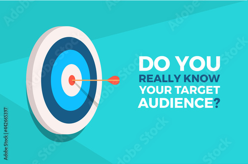 Do You Really Know Your Target Audience Aim Background Banner