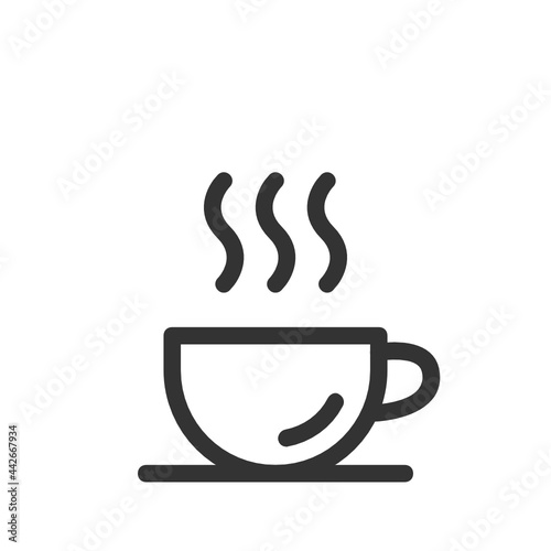 Hot coffee   Coffee Shop outline icon.