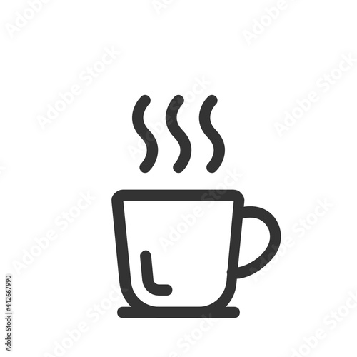 Hot coffee , Coffee Shop outline icon.
