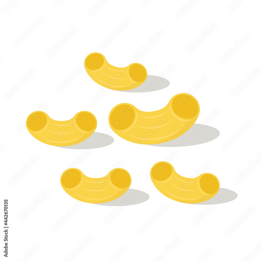 Macaroni vector. Macaroni noodle. Macaroni symbol vector. Macaroni vector. Macaroni noodle. Macaroni symbol vector.