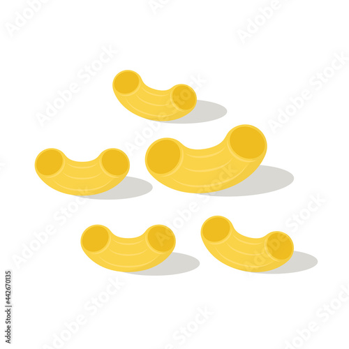 Macaroni vector. Macaroni noodle. Macaroni symbol vector.