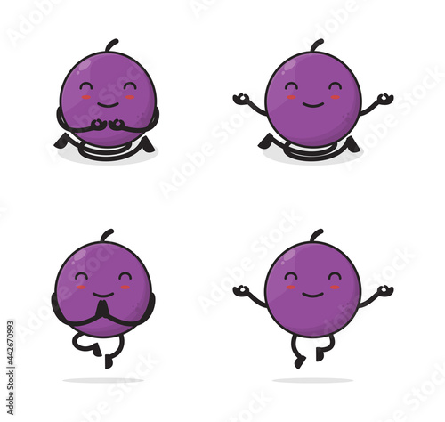 grapes cartoon character