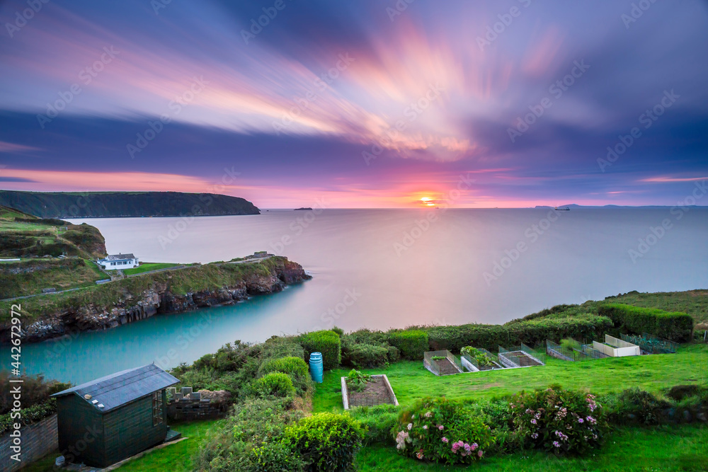 Sunset Little Haven, Pembrokeshire, Wales