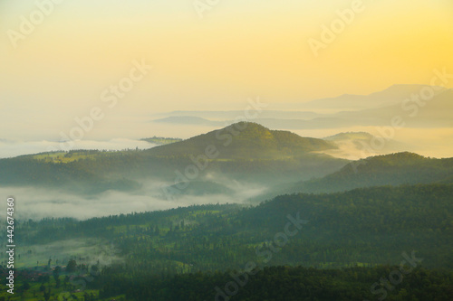 sunrise in the mountains of morning © Mahesh