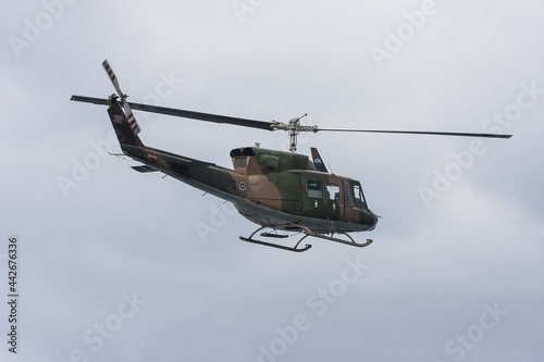 Thai Military Helicopter in the Gulf of Thailand