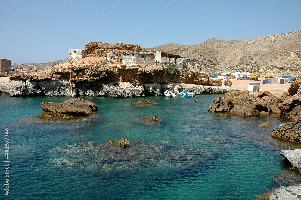 Fototapeta premium Beautiful exotic beach in northern Morocco