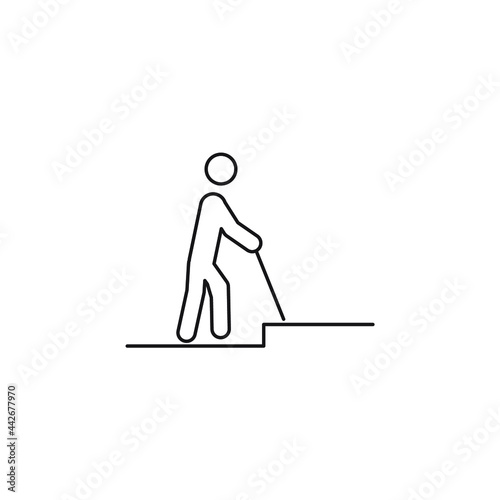 Disabled Handicap icons symbol vector elements for infographic web