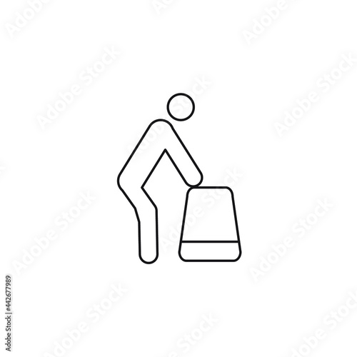 Disabled Handicap icons symbol vector elements for infographic web