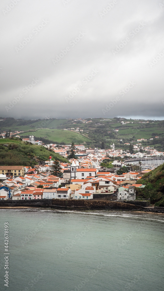 The landscape of Faial Island in the Azores