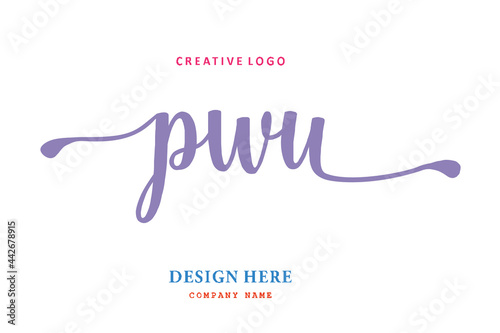 PWU lettering logo is simple, easy to understand and authoritative