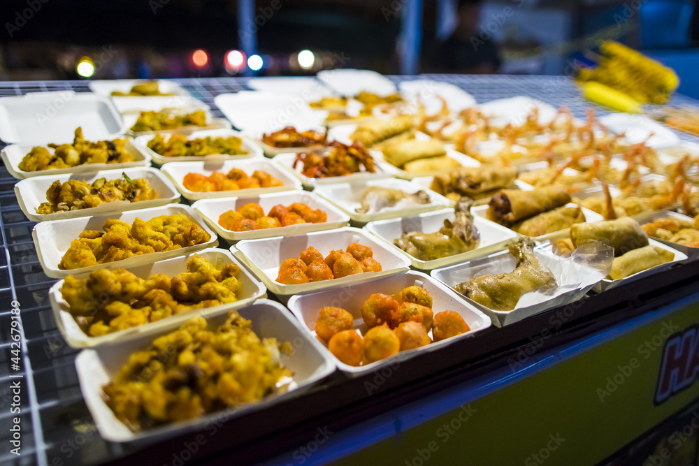 Deep Fried Street Foods at a Thai Night Market Deep Fried Street Foods at a Thai Night Market