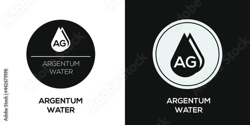 Creative (Argentum water) Icon ,Vector sign.