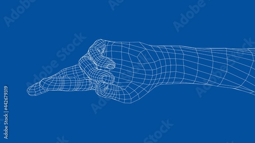 Fingers crossed. Vector