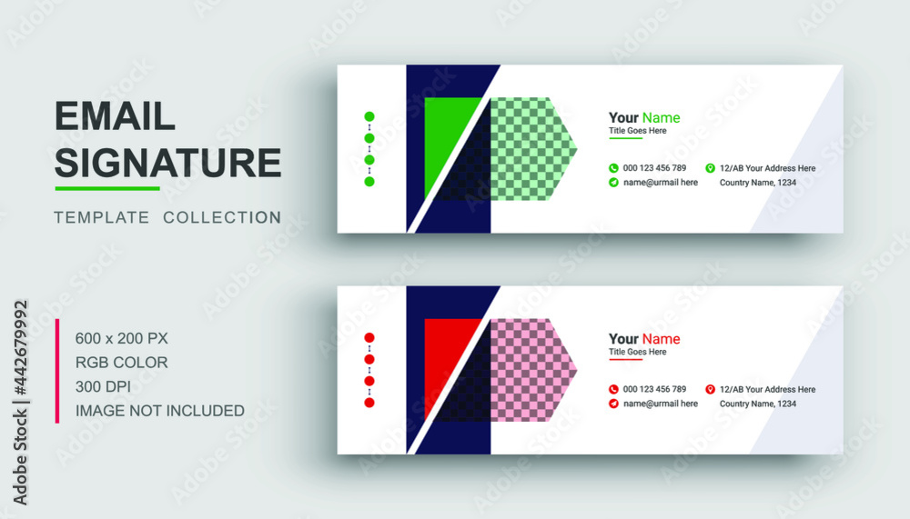 Email signature with minimal and clean style Email signature with minimal and clean style