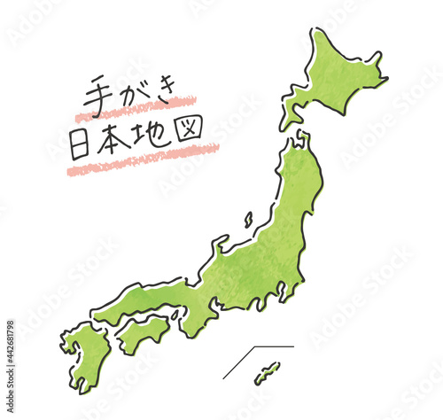 手描き日本地図