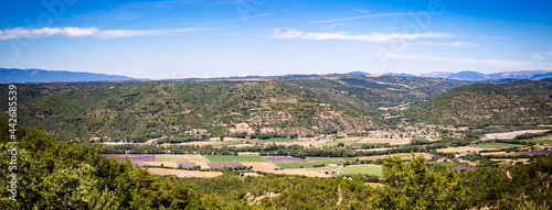 Panorama des champs depuis le plateau de Valensole